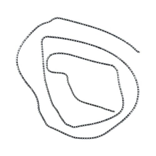 Swarovski string necklace black silver